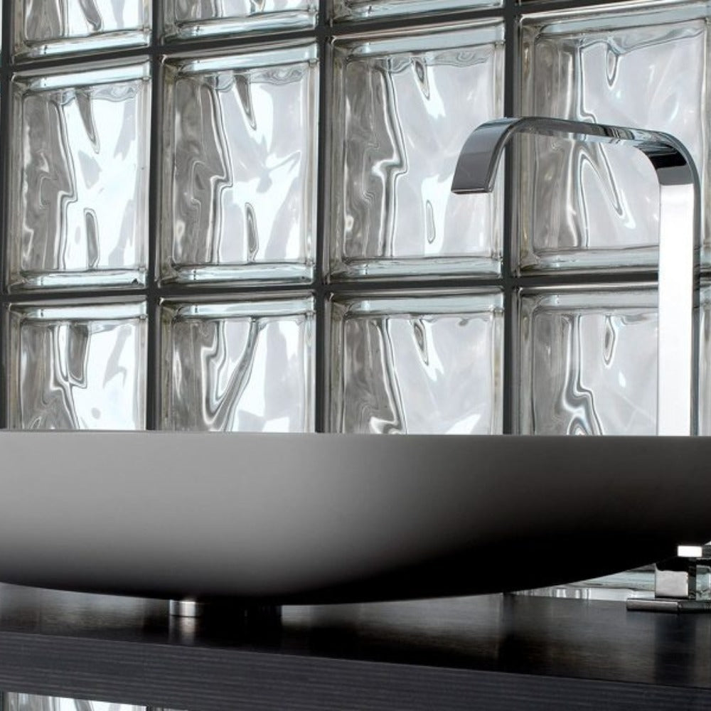 Vetromattone effetto ondulato diffusione luce modello pure 190 x 190 x 80 mm *** colore- londra, confezione 1