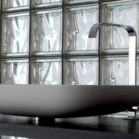 Vetromattone effetto ondulato diffusione luce modello pure 190 x 190 x 80 mm *** colore- londra, confezione 1