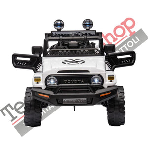 Tecnobike Shop Auto Macchina Elettrica per Bambini Toyota Fj Cruiser Ride-on 12V-Bianco