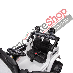 Tecnobike Shop Auto Macchina Elettrica per Bambini Toyota Fj Cruiser Ride-on 12V-Bianco