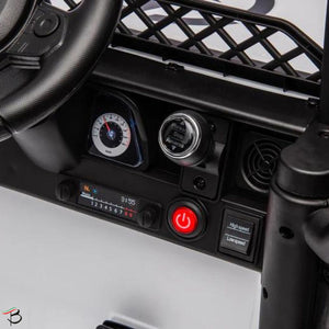 Tecnobike Shop Auto Macchina Elettrica per Bambini Toyota Fj Cruiser Ride-on 12V-Bianco