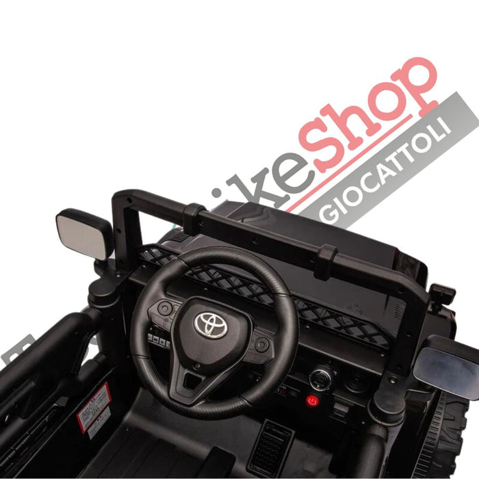 Tecnobike Shop Auto Macchina Elettrica per Bambini Toyota Fj Cruiser Ride-on 12V-Nero