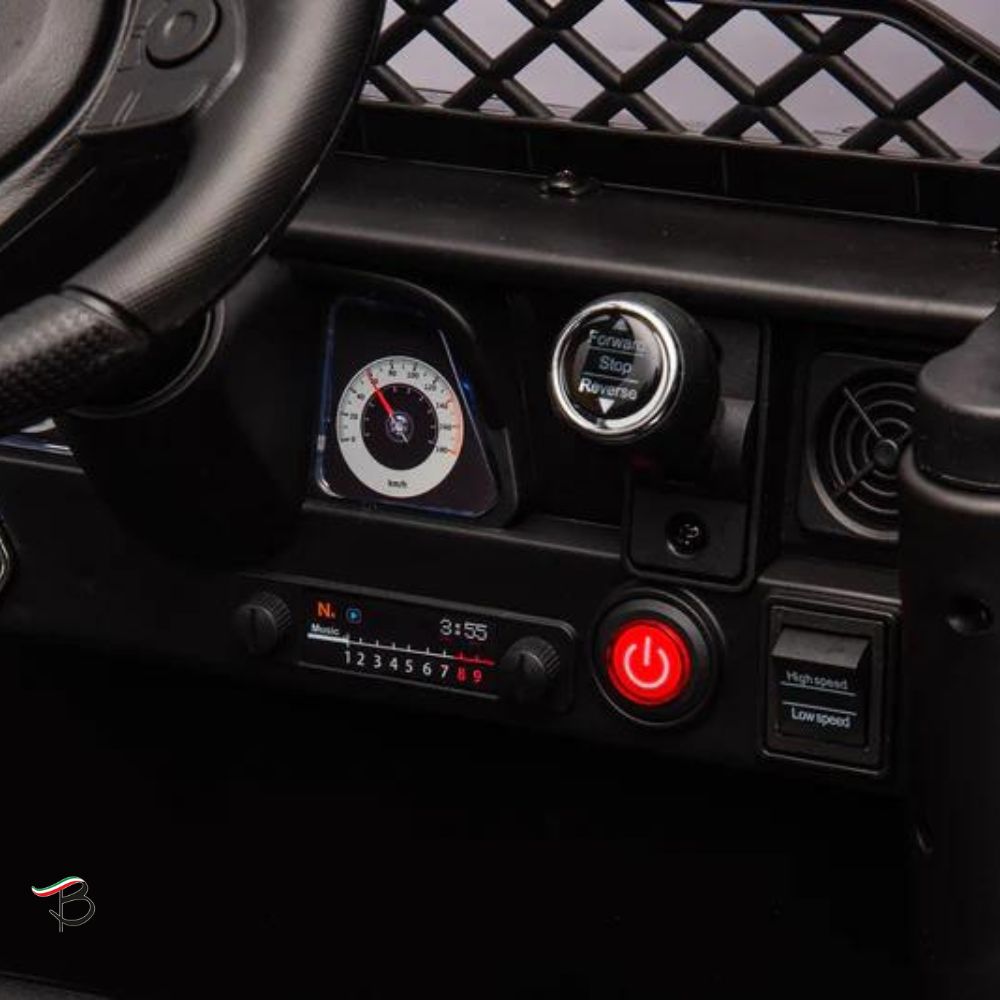 Tecnobike Shop Auto Macchina Elettrica per Bambini Toyota Fj Cruiser Ride-on 12V-Nero