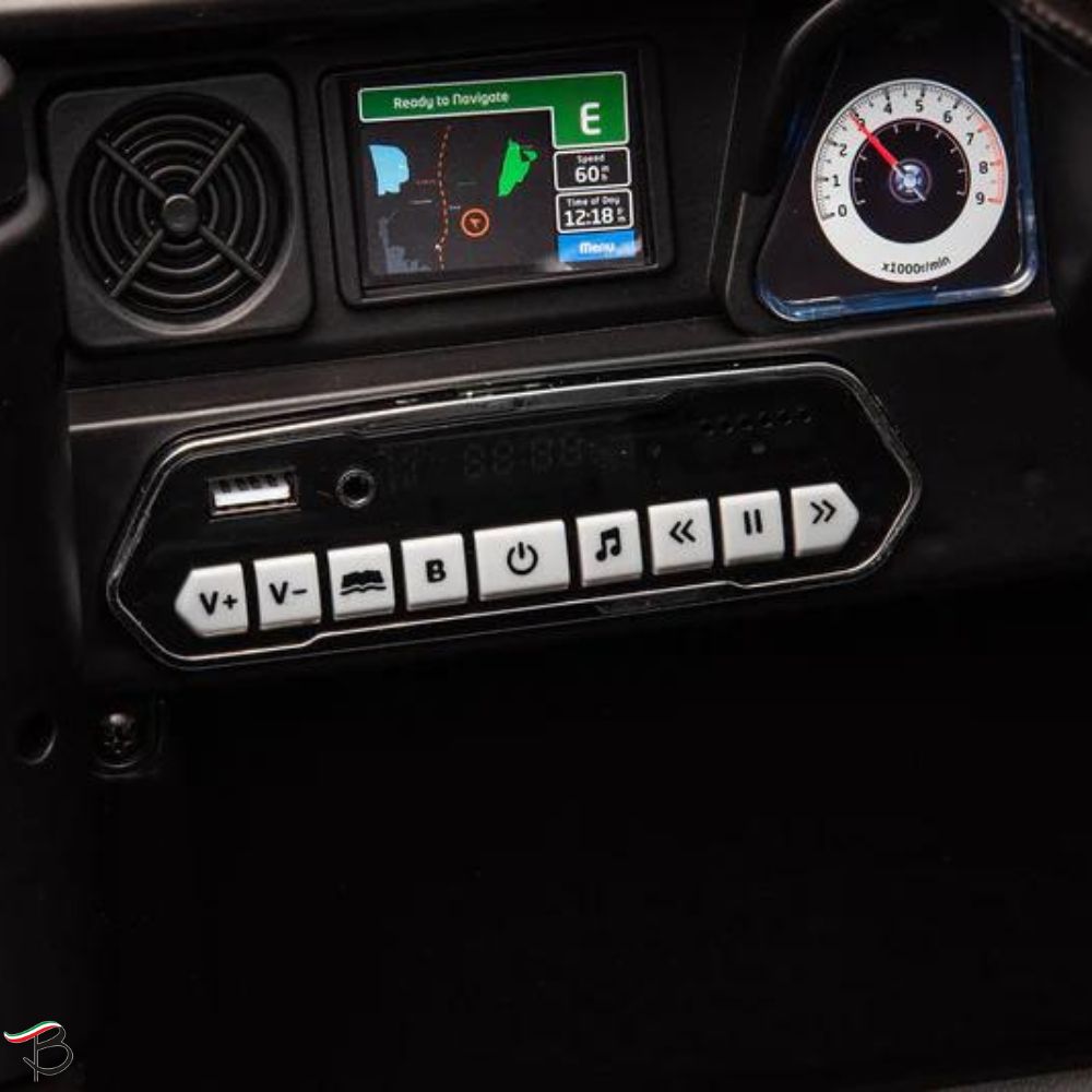 Tecnobike Shop Auto Macchina Elettrica per Bambini Toyota Fj Cruiser Ride-on 12V-Nero