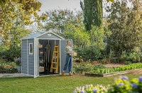 Casetta da Giardino Manor 6x5, Grigia, 185 X 152 X 226 h