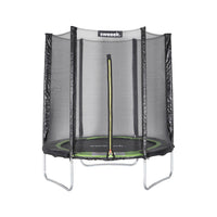 Trampolino 180cm con rete di protezione, verde