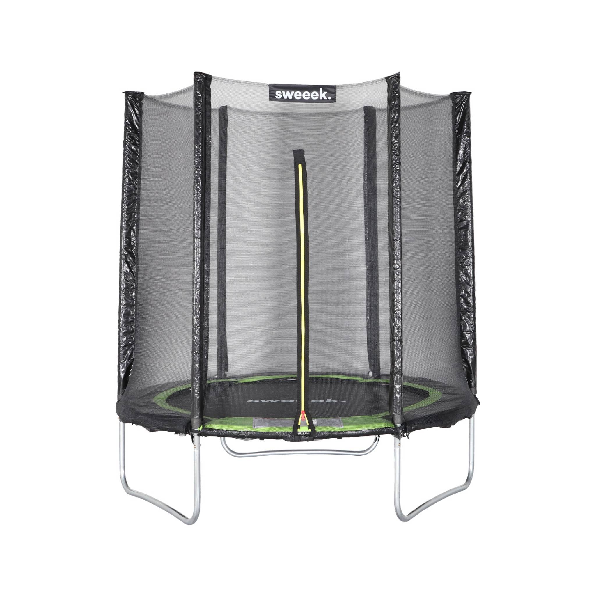 Trampolino 180cm con rete di protezione, verde