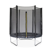 Trampolino 180cm con rete di protezione, grigio