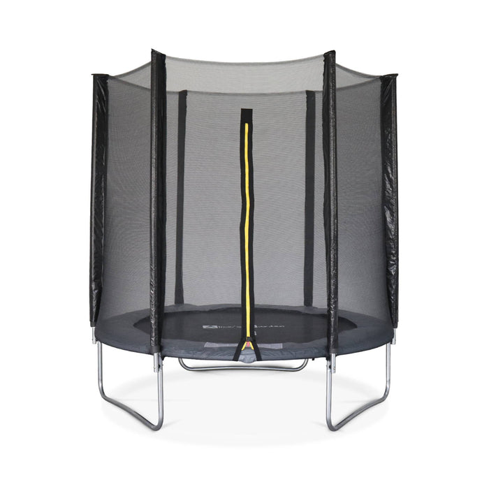 Trampolino 180cm con rete di protezione, grigio