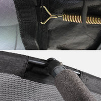 Trampolino 305cm rotondo con rete di protezione interna, grigio