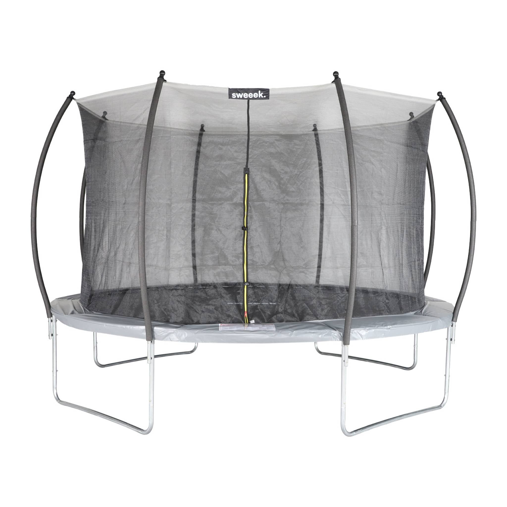 Trampolino 370cm rete interna, grigio