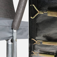 Trampolino 370cm rete interna, grigio