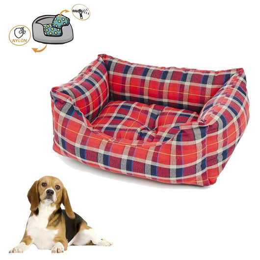 Fuss dog cuccetta per cane fantasy scozzese sfoderabile cm 95xh30 made in italy