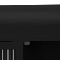 Armadio a Muro a 3 Ante in Vetro con Design Curvo, Spazio di Archiviazione Versatile，per Soggiorno e Bagno, 90×20×70 cm, Nero