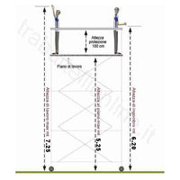 Trabattello Metal7 7.25 Mt. H lavoro completo