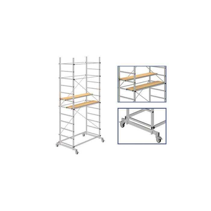 Trabattello alluminio Brixo Step Up Merit H360 – Altezza lavoro 3,98 m