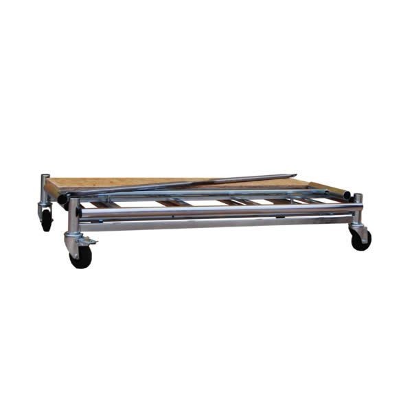 Trabattello TRIS  base 130x80  altezza di lavoro mt 3,20