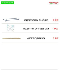 Trabattello maxi tris h. 3.20 Mt. Lavoro