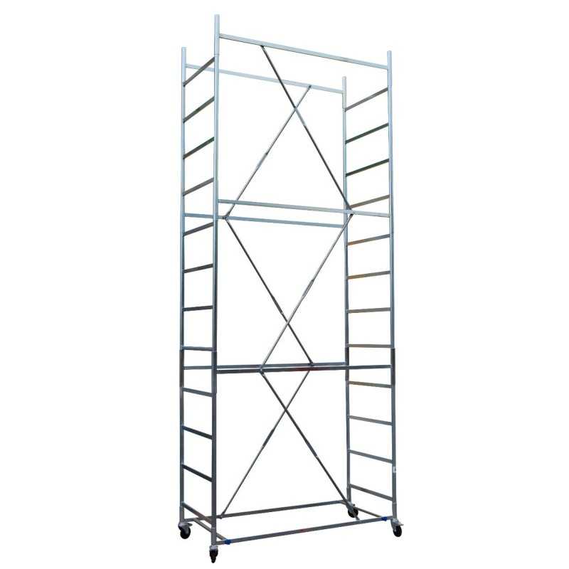 Trabattello maxi tris h. 5.10 Mt. Lavoro Con piano con botola