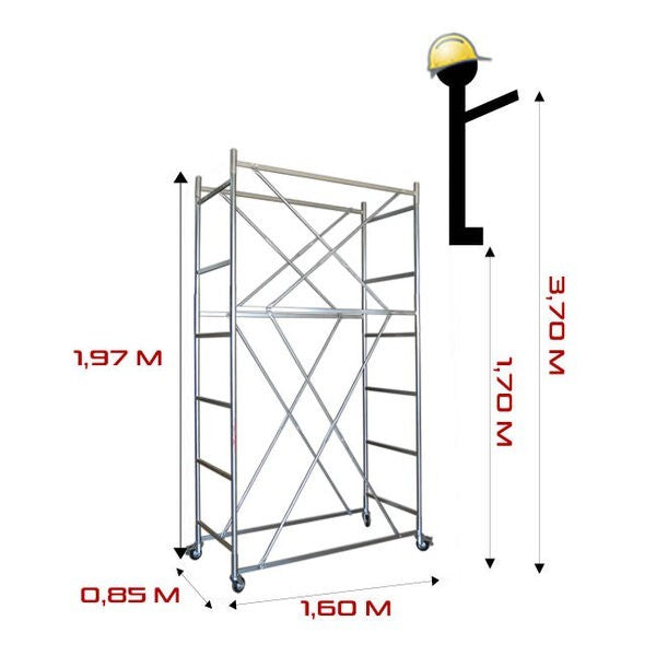 Trabattello REAL h.mt 3,70 Lavoro