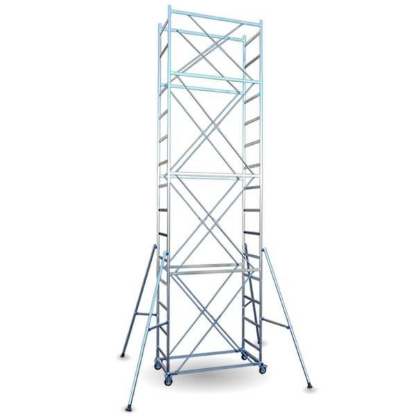 Trabattello Full mt. 6.70 h. Lavoro Con aste stabilizzatrici