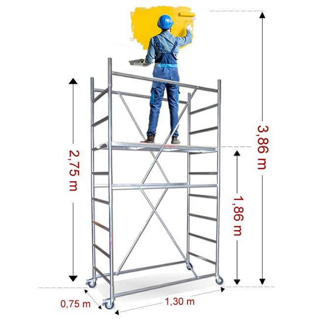 Trabattello tris h. 3.86 Mt. Lavoro
