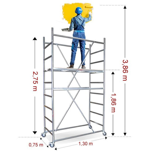 Trabattello tris h. 3.86 Mt. Lavoro