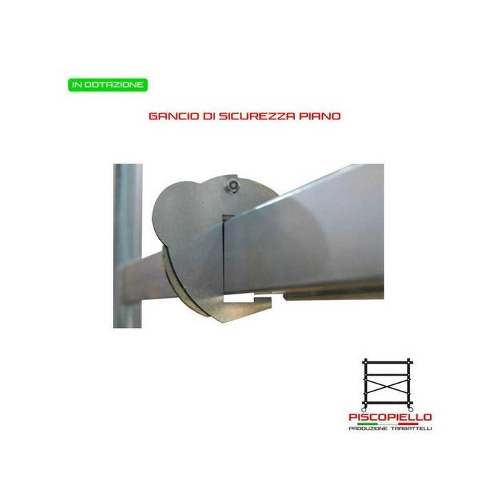 Trabattello zincato Maxi Tris H. 3.86 Lavoro Con Mezzo Piano