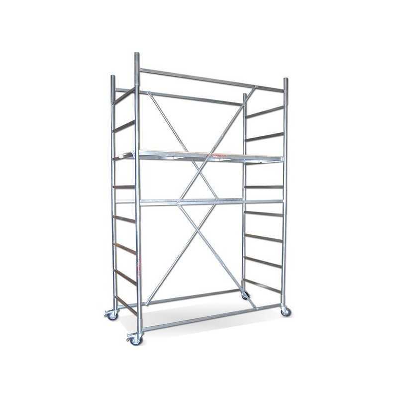 Trabattello zincato Maxi Tris H. 3.86 Lavoro Con Mezzo Piano