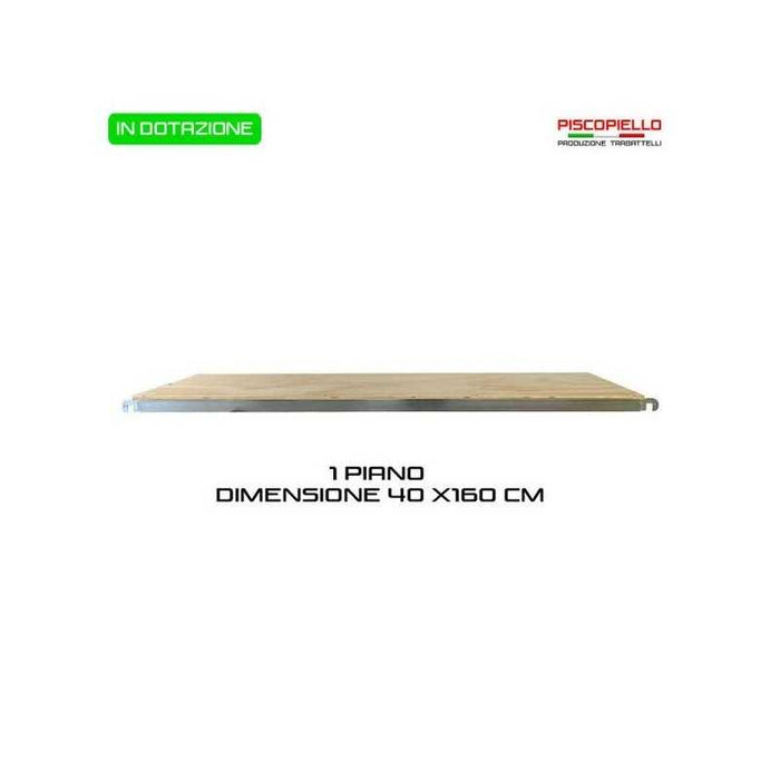 Trabattello zincato Maxi Tris H. 3.86 Lavoro Con Mezzo Piano