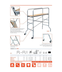 Trabattello Zincato Medio Gierre Altezza Massima 3,97 M Fz010 Medio         