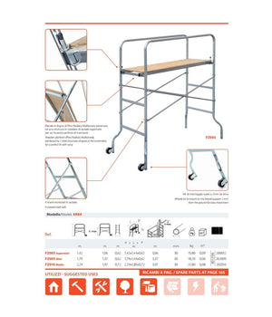 Trabattello Zincato Medio Gierre Altezza Massima 3,97 M Fz010 Medio         