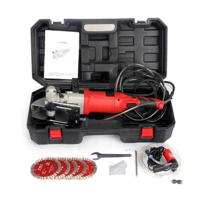 Trade Shop - Tracciatrice Scanalatrice A Disco 5 Dischi Scanalatore Muro 2800w Pompa Acqua -