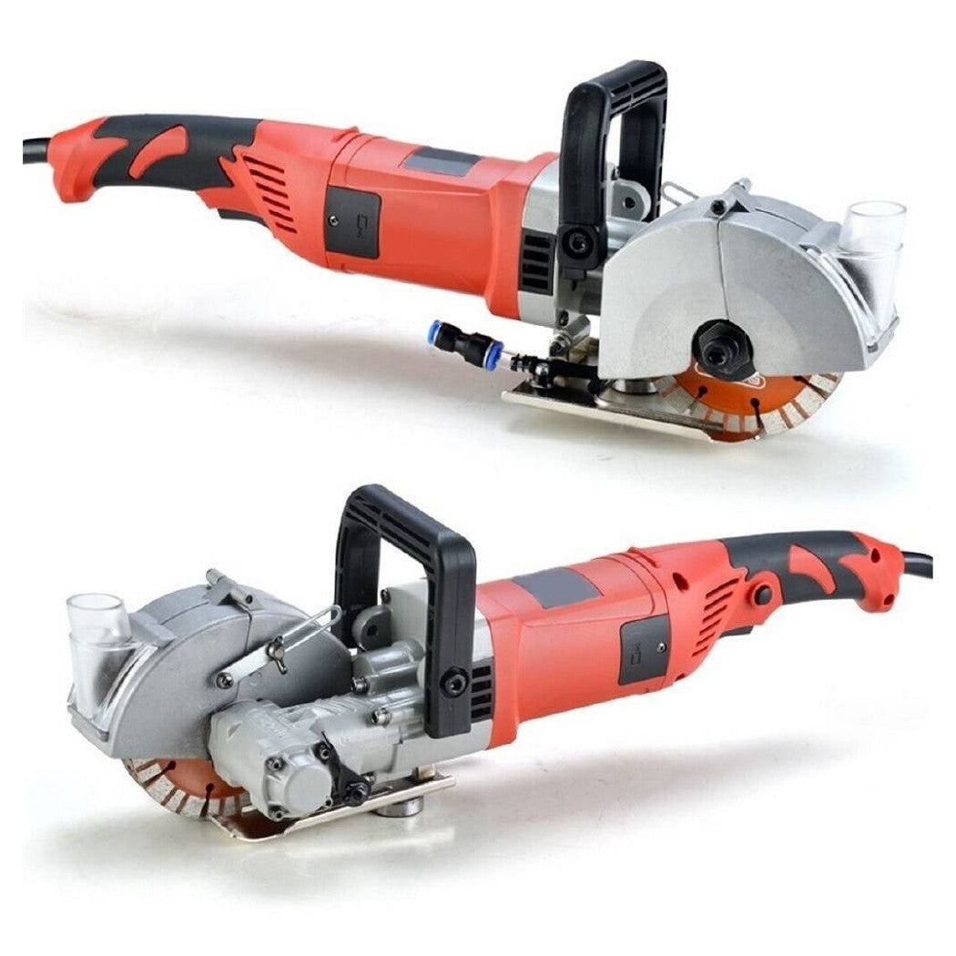 Trade Shop - Tracciatrice Scanalatrice A Disco 5 Dischi Scanalatore Muro 2800w Pompa Acqua -