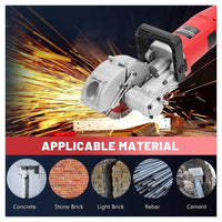 Trade Shop - Tracciatrice Scanalatrice A Disco 5 Dischi Scanalatore Muro 2800w Pompa Acqua -