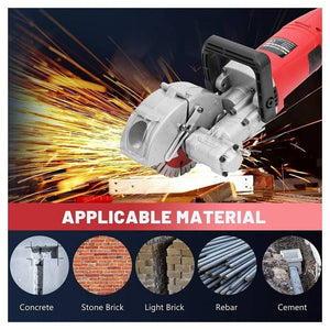 Trade Shop - Tracciatrice Scanalatrice A Disco 5 Dischi Scanalatore Muro 2800w Pompa Acqua -