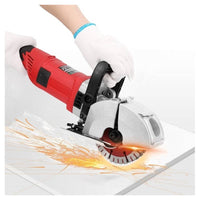 Trade Shop - Tracciatrice Scanalatrice A Disco 5 Dischi Scanalatore Muro 2800w Pompa Acqua -