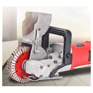 Trade Shop - Tracciatrice Scanalatrice A Disco 5 Dischi Scanalatore Muro 2800w Pompa Acqua -