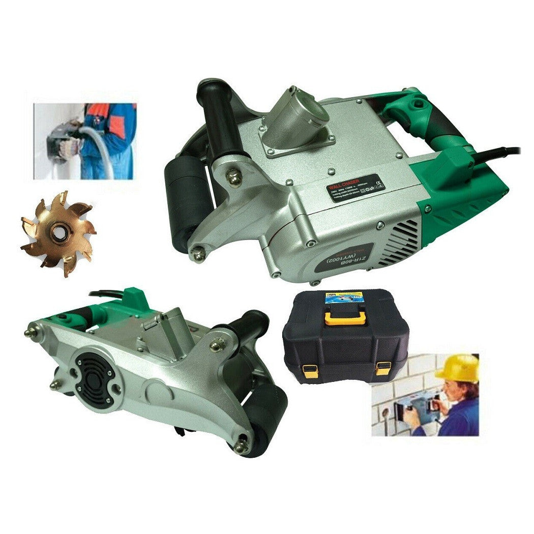 Trade Shop - Tracciatrice Scanalatrice Scanalatore A Fresa 25mm Per Muro Professionale 1100 W -