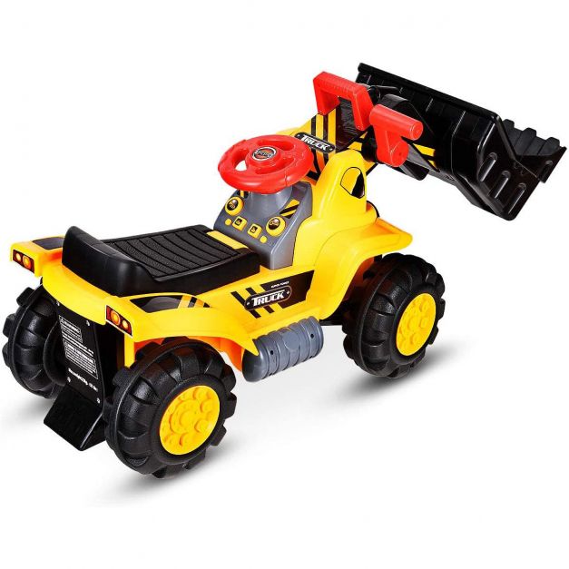 Trattore per bambini, escavatore manuale vocale a quattro pneumatici per giocattolo per bambini 20_0006619