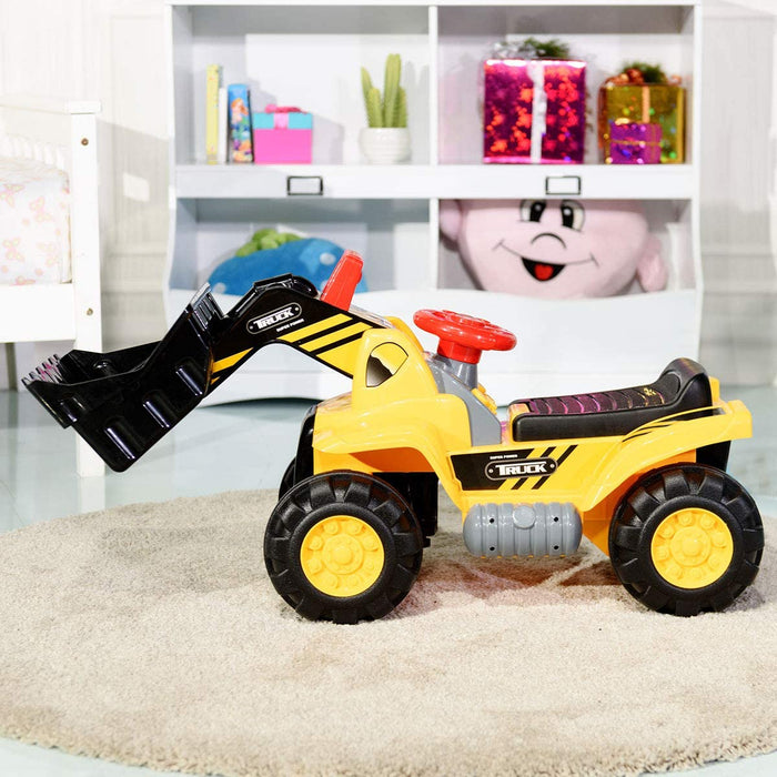 Trattore per bambini, escavatore manuale vocale a quattro pneumatici per giocattolo per bambini 20_0006619