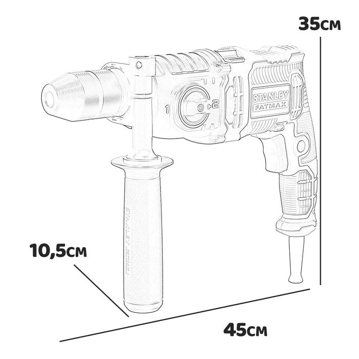 TRAPANO A PERCUSSIONE 850W STANLEY FATMAX FMEH 850KA
