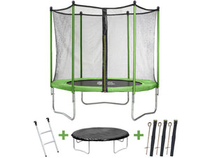 Trampolino tappeto elastico YOOPI - Ø2.44 m - con rete, scala e telone