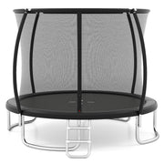 Trampolino da esterno 305 cm stabile e sicuro design curvo acciaio zincato nero 20_0014510