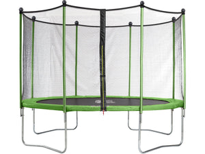 Trampolino tappeto elastico YOOPI -Ø  3.65 m - con rete, scala, telone e kit d'ancoraggio