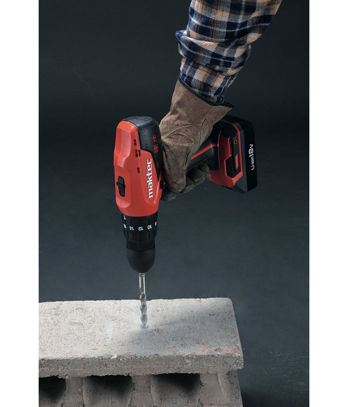 Trapano A Batteria Con Percussione 18v Litio Maktec By Makita - Mt081e         