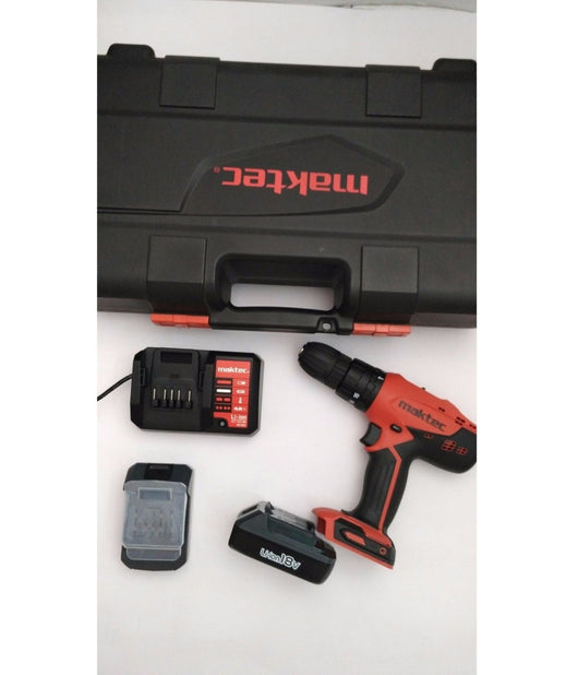 Trapano A Batteria C/percussione 18v Litio Maktec By Makita - Mt081e         