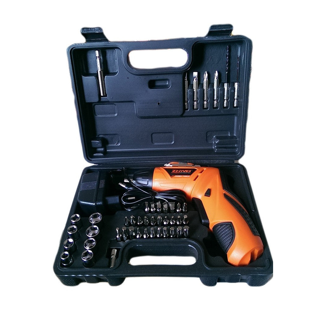 Trade Shop - Trapano Avvitatore 4.8 Volt 45pz Con Innesti E Accessori Multifunzioe Hobbistica -