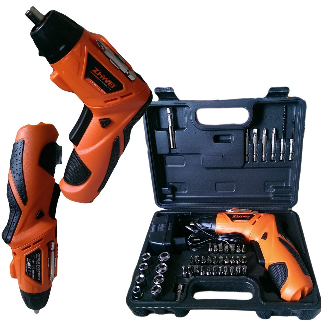 Trade Shop - Trapano Avvitatore 4.8 Volt 45pz Con Innesti E Accessori Multifunzioe Hobbistica -