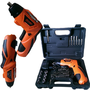 Trade Shop - Trapano Avvitatore 4.8 Volt 45pz Con Innesti E Accessori Multifunzioe Hobbistica -